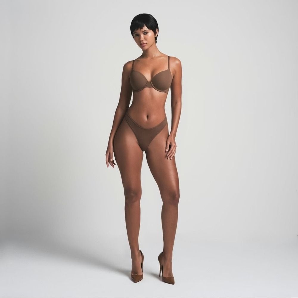 Skims Fits Everybody T-shirt Demi Bra in Jasper NWOT size 38DD
